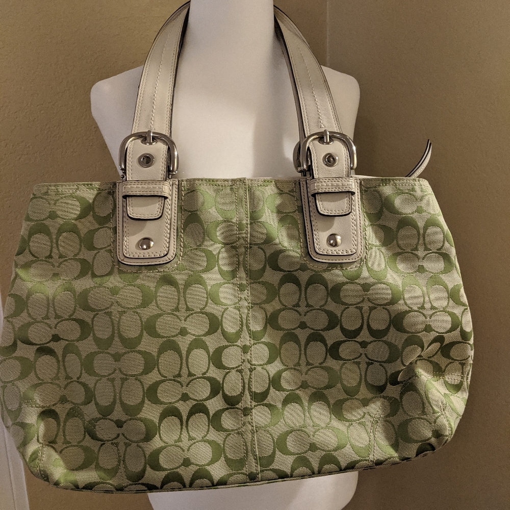 Vintage Green Coach Bag